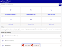 Tablet Screenshot of lotusinfracon.com